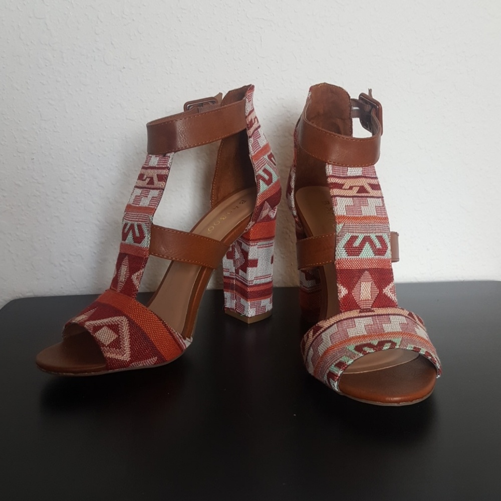 Tribal Chunky Heels